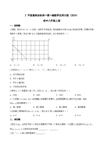 北师大版（2024）八年级上册（2024）2 平面直角坐标系当堂达标检测题