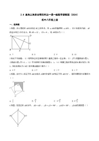 初中数学浙教版（2024）八年级上册（2024）2.8 直角三角形全等的判定练习题