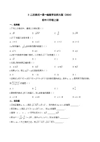 北师大版（2024）八年级上册（2024）3 二次根式课后测评