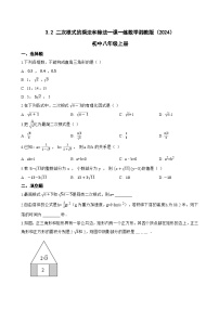 初中数学湘教版（2024）八年级上册（2024）3.2 二次根式的乘法和除法习题