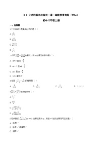 初中数学青岛版（2024）八年级上册（2024）3.2 分式的乘法与除法复习练习题