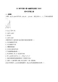 数学七年级上册（2024）角平分线一课一练