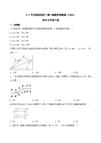 湘教版（2024）七年级下册（2024）平行线的性质练习