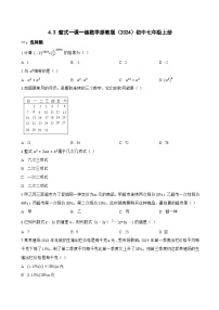 浙教版（2024）七年级上册（2024）整式巩固练习