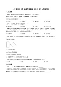 初中数学湘教版（2024）七年级下册（2024）轴对称巩固练习