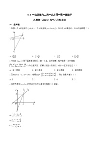 数学八年级上册（2024）第5章 一次函数5.5 一次函数与二元一次方程当堂达标检测题