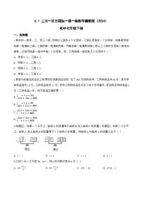 冀教版（2024）七年级下册（2024）二元一次方程组课时训练