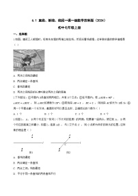 数学七年级上册（2024）直线、射线、线段课后作业题