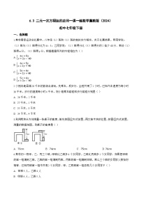 冀教版（2024）七年级下册（2024）二元一次方程组的应用练习