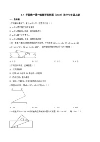 初中数学苏科版（2024）七年级上册（2024）平行线课时训练
