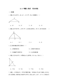 初中数学人教版（2024）八年级上册（2024）15.3 等腰三角形达标测试