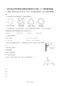 2025-2026学年黑龙江省绥化市海伦市八年级（上）期末数学_(含答案_)试卷