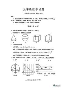 2025-2026学年山东青岛市崂山区九年级上学期数学期末试题（含答案）