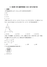 初中数学苏科版（2024）七年级下册（2024）轴对称巩固练习