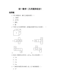初中数学人教版（2024）七年级上册（2024）几何图形同步达标检测题