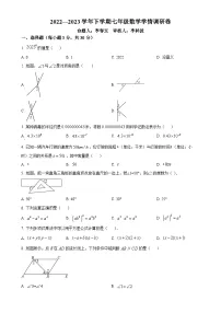 广东省佛山市南海区南海实验中学本部2022—2023学年七年级下学期第一次月考数学试题（原卷版）-A4