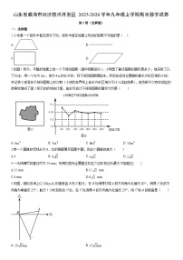 2025-2026学年山东省威海市经济技术开发区九年级上学期期末数学试卷（学生版）