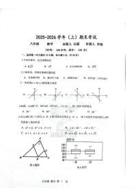 河南省实验中学 2025-2026学年八年级上学期 期末数学试题