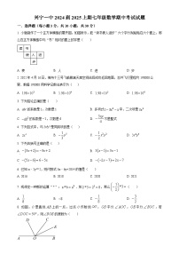 广东省梅州市 兴宁市第一中学2024—2025学年上学期七年级数学期中考试试题（原卷版）-A4