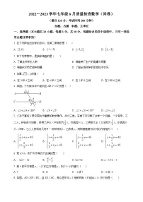 广东省广州市广州大学附属中学七年级下学期6月月考数学试题（原卷版）-A4