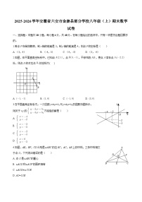 安徽省六安市金寨县部分学校2025-2026学年八年级上学期期末 数学试卷