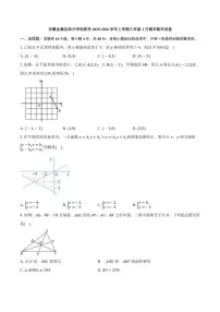 2025-2026学年安徽省六安市金寨县部分学校八年级上学期1月期末数学试题（含答案）