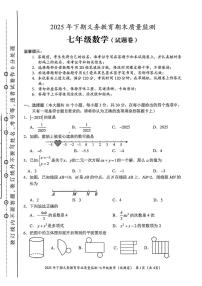湖南永州市蓝山县2025-2026学年七年级上学期1月期末数学试题