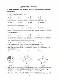 江苏镇江市丹阳市2025-2026学年九年级上学期2月期末数学试题