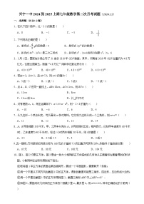 广东省梅州市兴宁市第一中学2024--2025学年上学期七年级数学第二次月考试题-A4