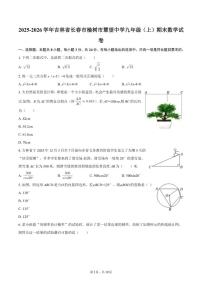 2025-2026学年吉林省长春市榆树市慧望中学九年级（上）期末数学试卷