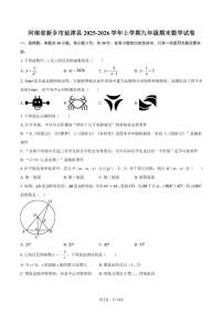 2025-2026学年河南省新乡市延津县上学期九年级期末数学试卷（含答案）