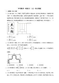 2026中考数学高频考点一轮复习：二元一次方程组（试题含解析）
