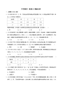 2026中考数学高频考点一轮复习：数据分析（试题含解析）
