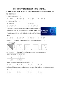 2026年浙江中考数学模拟试卷（省统一命题卷三）