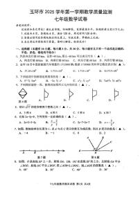 浙江台州市玉环市2025-2026学年七年级上学期2月期末数学试题