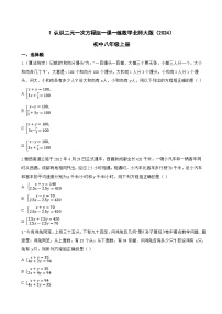 八年级上册（2024）1 认识二元一次方程组随堂练习题