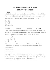 数学八年级上册（2024）1.4 线段垂直平分线与角平分线练习题