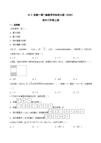 初中数学华东师大版（2024）八年级上册（2024）10.2 实数巩固练习