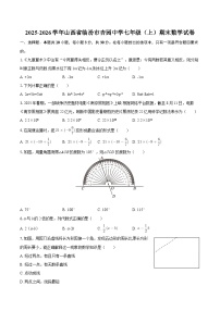 2025-2026学年山西省临汾市杏园中学七年级（上）期末数学试卷-自定义类型