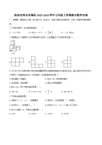 陕西宝鸡市凤翔县2025-2026学年七年级上学期期末数学试卷-自定义类型