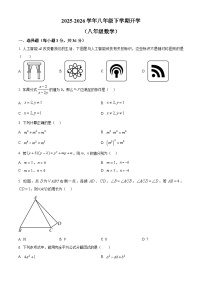四川绵阳市安州区2025-2026学年八年级下学期开学数学试题（试卷+解析）