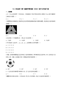 初中数学青岛版（2024）七年级下册（2024）多边形课后测评