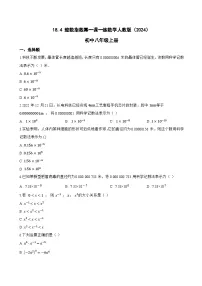 人教版（2024）八年级上册（2024）18.4 整数指数幂课后测评