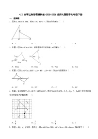 北师大版（2024）七年级下册（2024）全等三角形练习
