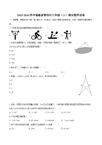 2025-2026学年福建省莆田市八年级（上）期末数学试卷-自定义类型