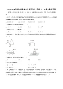 2025-2026学年江苏省南京外国语学校七年级（上）期末数学试卷-自定义类型