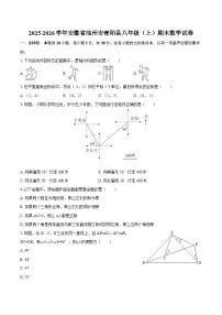 2025-2026学年安徽省池州市青阳县八年级（上）期末数学试卷-自定义类型