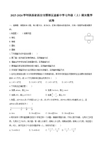 2025-2026学年陕西省西安市雁塔区益新中学七年级（上）期末数学试卷-自定义类型