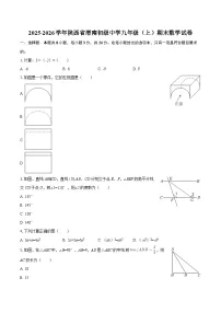 2025-2026学年陕西省渭南初级中学九年级（上）期末数学试卷-自定义类型