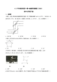 数学七年级下册（2024）平行线的性质综合训练题